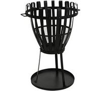 Brasero corbeille métal D54 noir Ambiance