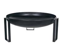 Brasero de jardin BALI en acier-Sans couvercle-Ø 80cm-Acier noir sablé---Acier noir sablé