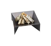 Brasero de jardin carré DINE en acier-70 cm-Acier noir sablé---Acier noir sablé Farm Cook