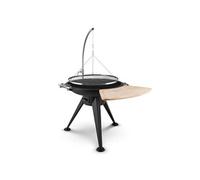 Delion Grill pivotant potence Pieds hauts Câ ble Acier Ø 80cm - Blumfeldt