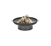 Brasero de jardin DOUA XL en acier-Sans couvercle-Acier naturel--Ø 60 cm--Acier naturel