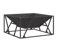 Brasero de jardin en acier - vidaXL - 80x80x40 cm - Noir - Acier - Température max 600 ℃ - Résistant à la rouille