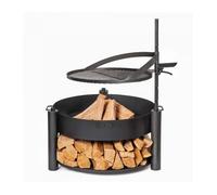 Cook King Braséro de jardin 111000 – acier, grille de cuisson multifonction incluse