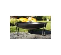 Brasero de jardin PAN en acier-Sans couvercle-Ø 70cm-Acier noir sablé Farm Cook