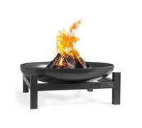 Braséro de jardin XXL PANAMA, 100cm de diamètre, acier naturel, CookKing, 111379