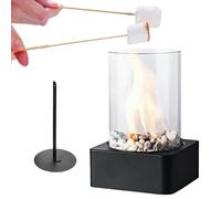 Brasero de table - Brûleur à gaz portable - Mini chauffage d'extérieur - Foyer pour terrasse, jardin, camping, arrière-cour, camping-car, camping-car, chauffage extérieur, feu de camp