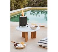 FIRE PIT COMPACT - Brasero De Table 1,5 KW Extérieur À Pellets Sans Fumée Noir
