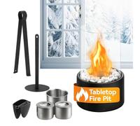 Brasero De Table, Poêle De Bureau Sécurisé,Foyer Portable Et Léger - pour Table De Nuit Bureau Balcon Appartement Salon Chambre Fête À La Maison