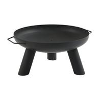 Brasero design de qualité supérieure - Diamètre 55 cm - En acier robuste - Résistant à la chaleur jusqu'à 600 °C - Brasero de jardin pour bois et charbon de bois - Foyer de terrasse stable pour