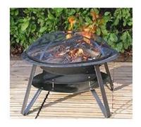 Braséro d'extérieur a charbon - SOMAGIC - 83,5 x 83,5 x 56,3 cm - Noir Noir G