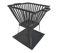 Brasero d'extérieur - Design surélevé - Base à 4 pieds - Assemblage facile - Brasero d'extérieur