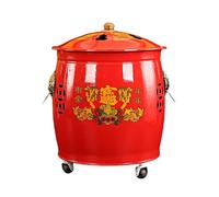 Brasero d'extérieur, incinérateur de jardin, poubelle métallique, avec trépied, crochet pour feu, pour jardin, papiers, feuilles(35 cm/13 pouces)