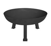 Perel Tools – Brasero rond en fonte, 3 pieds solides, 37 x Ø 75 cm – Noir