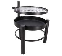 Fancy Flames - Brasero en métal avec grille de cuisson intégrée 54 x 66.5 x 69 cm G