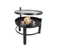 - Brasero en métal avec grille de cuisson intégrée 66 x 78 x 69 cm