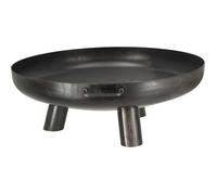 Brasero - ESSCHERT DESIGN - Coupe - Acier peint noir - 80 x 70 x 25 cm - Bois