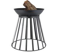 Brasero - ESSCHERT DESIGN - ff253 - Métal Noir - Réversible - 47x47x49 cm