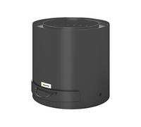 Outsunny Brasero extérieur Ø 45 cm avec bac à Cendres et tisonnier, Chauffage à Charbon de Bois pour Jardin Camp Cour, en Acier Noir