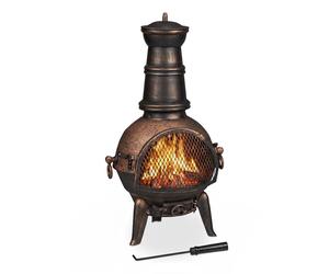 Brasero extérieur cheminée extérieure four mexicain poêle de terrasse 14,4 kg