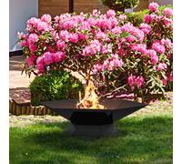 KRATKI Coupe-feu Goblet | 69,5 x 60,2 x 18 cm | Feu de Jardin en Acier | Idéal pour Le Jardin