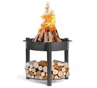 Braséro extérieur MONTANA, 80cm de diamètre, avec rangement, CookKing, 111363