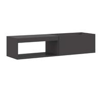 Brasero extérieur Noir en Acier 160 x 45 x 35 cm avec Rangement intégré pour Jardin terrasse Salon, Chauffage au Bois, bioéthanol ou gaz, décoration Industrielle résistante aux intempéries