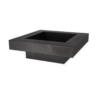 Brasero - FANCY FLAMES - Carré - Acier - Noir - L 57,7 x P 57,7 x H 19,2 cm