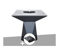 Brasero g1 graphite plaque acier carbone + housse de protection - artiss