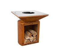 Brasero g2 corten plaque acier carbone - artiss