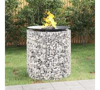 Brasero gabion Ø 100 cm, panier en pierre galvanisée pour jardin, bordure de panier à feu rond, gabion en pierre stable pour terrasse et barbecue