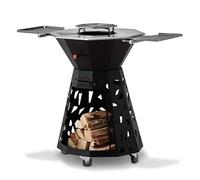 BRASERO - LE DESIGN - Plancha, Barbecue et Brasero à bois - Surface de cuisson de la plancha de 3126 cm2 - Surface de cuisson grill central 796cm2