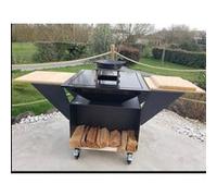 Brasero "LE RAFFINE" Complet et Equipé Acier SJ235 Thermolaqué et Emaillé Culinaire Poêles des Alpes