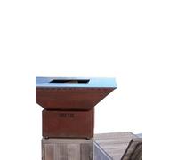 Brasero Mini Cevenol Corten Carre 42 Simple Cuve