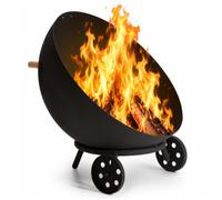 Brasero Mobile, Foyer Extérieur À Bois pour Terrasse Et Barbecue | Gril Barbecue, Brasero Avec Poignée En Bois Et Housse Pour Jardin Camping