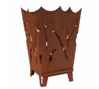 Brasero Mystic + Feuilles De Rouille Décoratives Pour Le Jardin Et La Terrasse