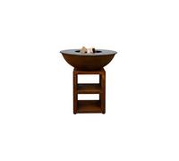 Brasero Piatto Large Corten Ø94 + Grille + Spatule + Housse