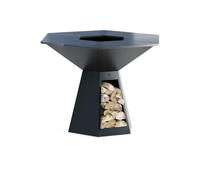 Brasero-Plancha Grand Banquet Noir 150