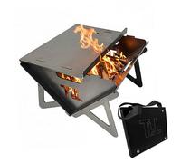 Braséro Portatif, Format Feuille de Papier A3, Acier Corten, Pliable,