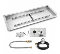 Brasero rectangulaire au propane de 91,4 x 30,5 cm, 150 000 BTU