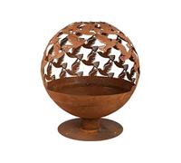 - Brasero rond découpe oiseaux