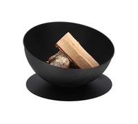 - Braséro rond incliné sur disque en fer noir