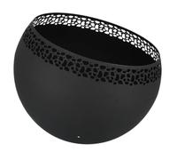 Brasero sphère Design en métal Noir - ajouré Pois