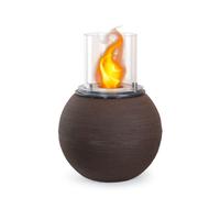 Brasier de jardin cheminée au bioéthanol pour intérieur et extérieur BOTTICELLI Terra Brown d.40 x h54