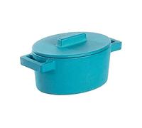 Brasière ovale avec Couvercle- Bleu Claire