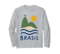 Brasil Rio De Janeiro Christ Rédempteur Plage Soleil Manche Longue