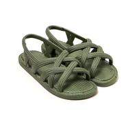 BRASILERAS Sandales Femme Antidérapantes Confortables Chaussures de Plage/Piscine/urbaines Vert Militaire 38 EU