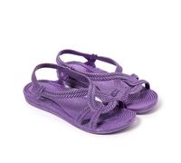 BRASILERAS Sandales Plates Esmirna pour Femme, Violet, 39 EU