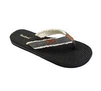 BRASILERAS Tongs Femme Antidérapantes Confortables Chaussures de Plage/Piscine/urbaines Noir 37 EU