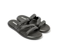 BRASILERAS Tongs Femme Antidérapantes Confortables Chaussures de Plage/Piscine/urbaines Noir 38 EU