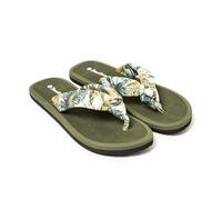 Brasileras Hibiscus Nudo Flip Flops Vert EU 38 Femme